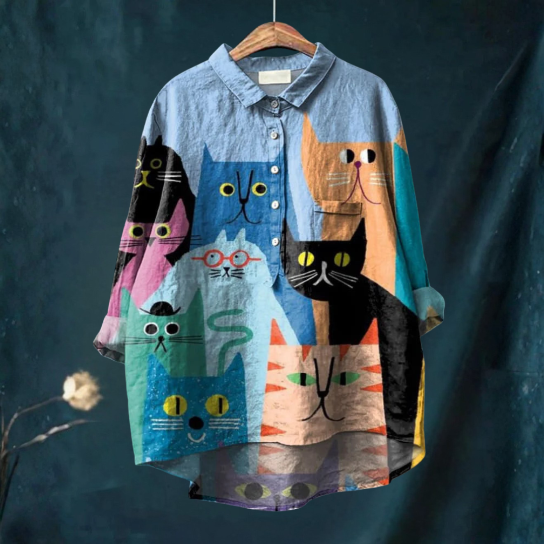 Banjo™ - Koszula Artystyczna Kot